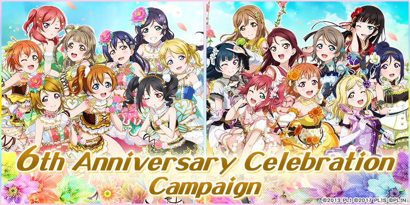 Love Live School Idol Festival Celebrates Global Version S 6th Anniversary News Klab Inc