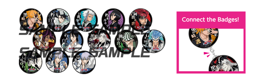 Bleach: Brave Souls Connecting Metal Badges