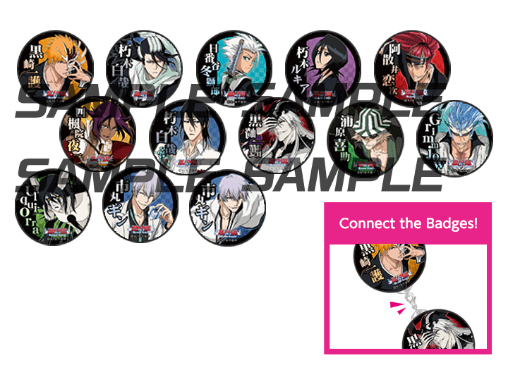 Bleach: Brave Souls Connecting Metal Badges