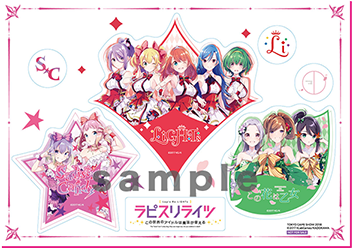 TGS2018 Limited Stickers LiGHTs, Sadistic★Candy, Konohana wa Otome supernova, Sugar Pockets, IV KLORE