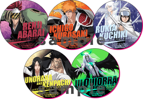 Original Bleach: Brave Souls stickers (4-5 patterns)