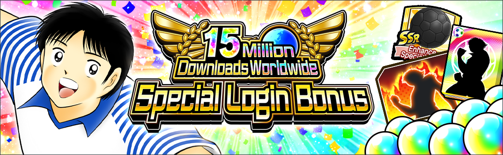 15 Million Downloads Worldwide Special Login Bonus