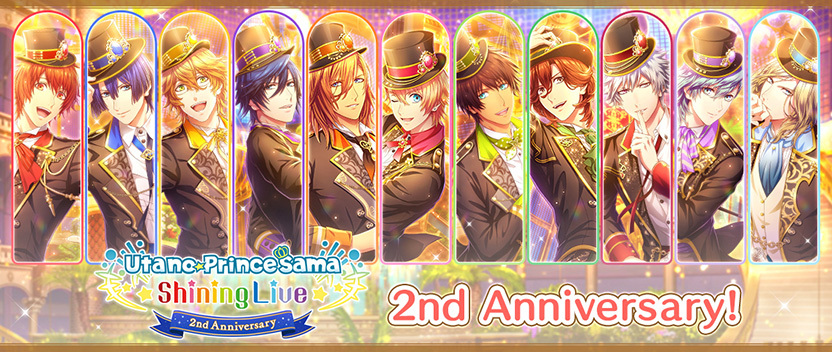 Happy 2nd Anniversary To Utano Princesama Shining Live News Klab Inc