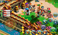 スマートフォンで遊ぶ三国志MMORPG「三国レジェンド」のゲーム画面